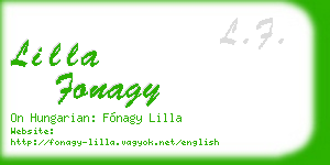 lilla fonagy business card